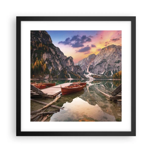 Poster in black frame - Promise of a Day - 40x40 cm