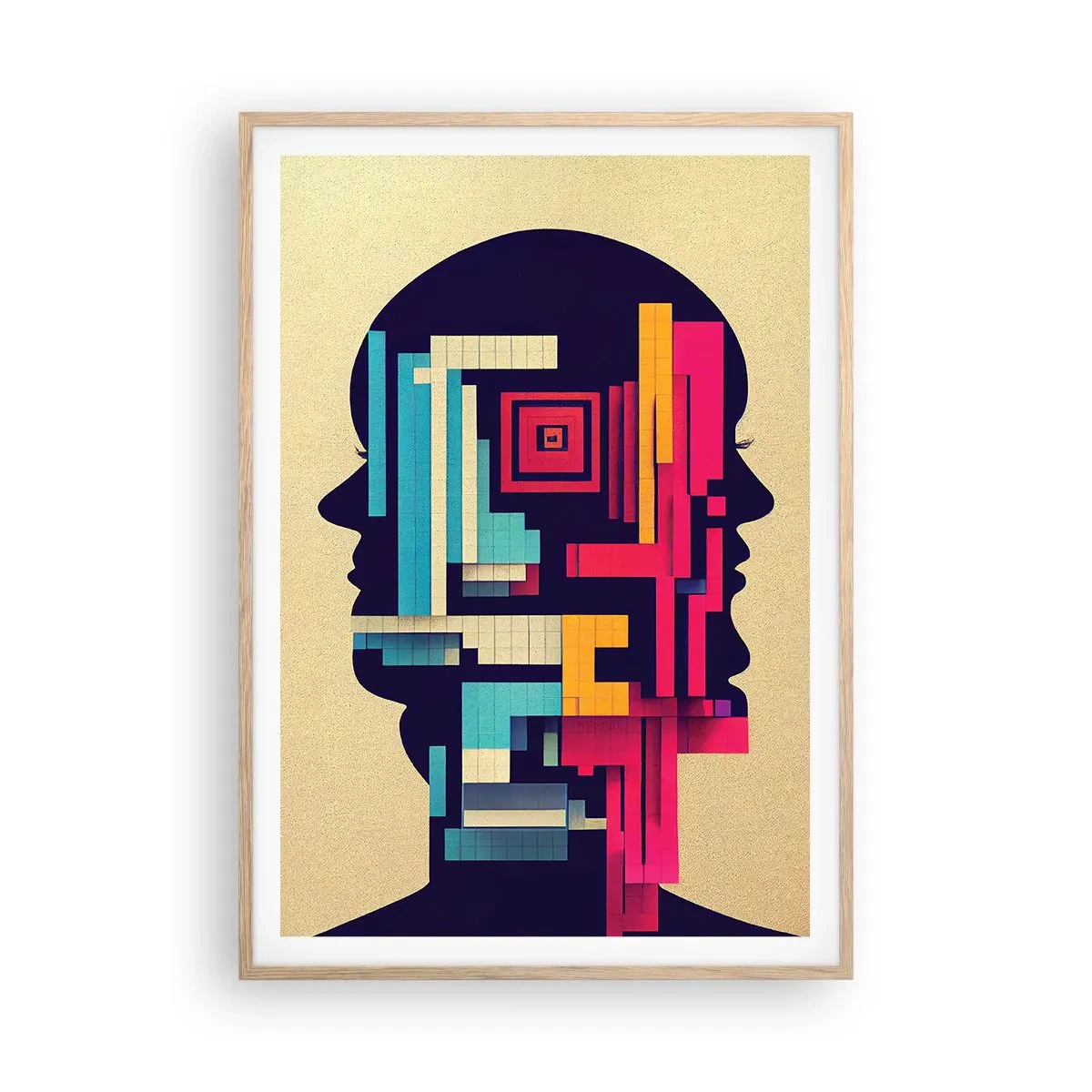 Poster in light oak frame - New Ties - 70x100 cm