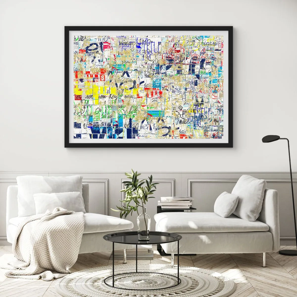 Poster in black frame - Feast for the Eyes - 50x40 cm