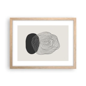 Poster in light oak frame - Durability and Vibration - 40x30 cm