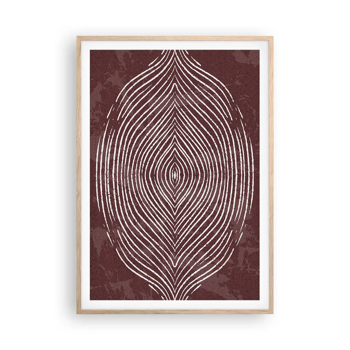 Poster in light oak frame - Space Talks - 70x100 cm