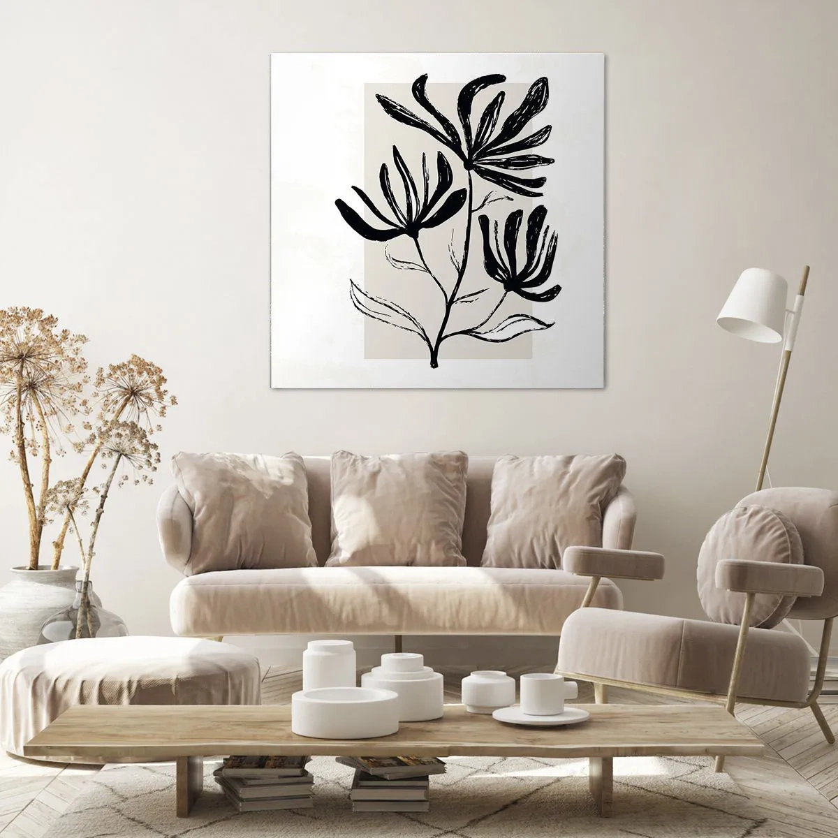 Canvas picture - Sketch for a Herbarium - 30x30 cm