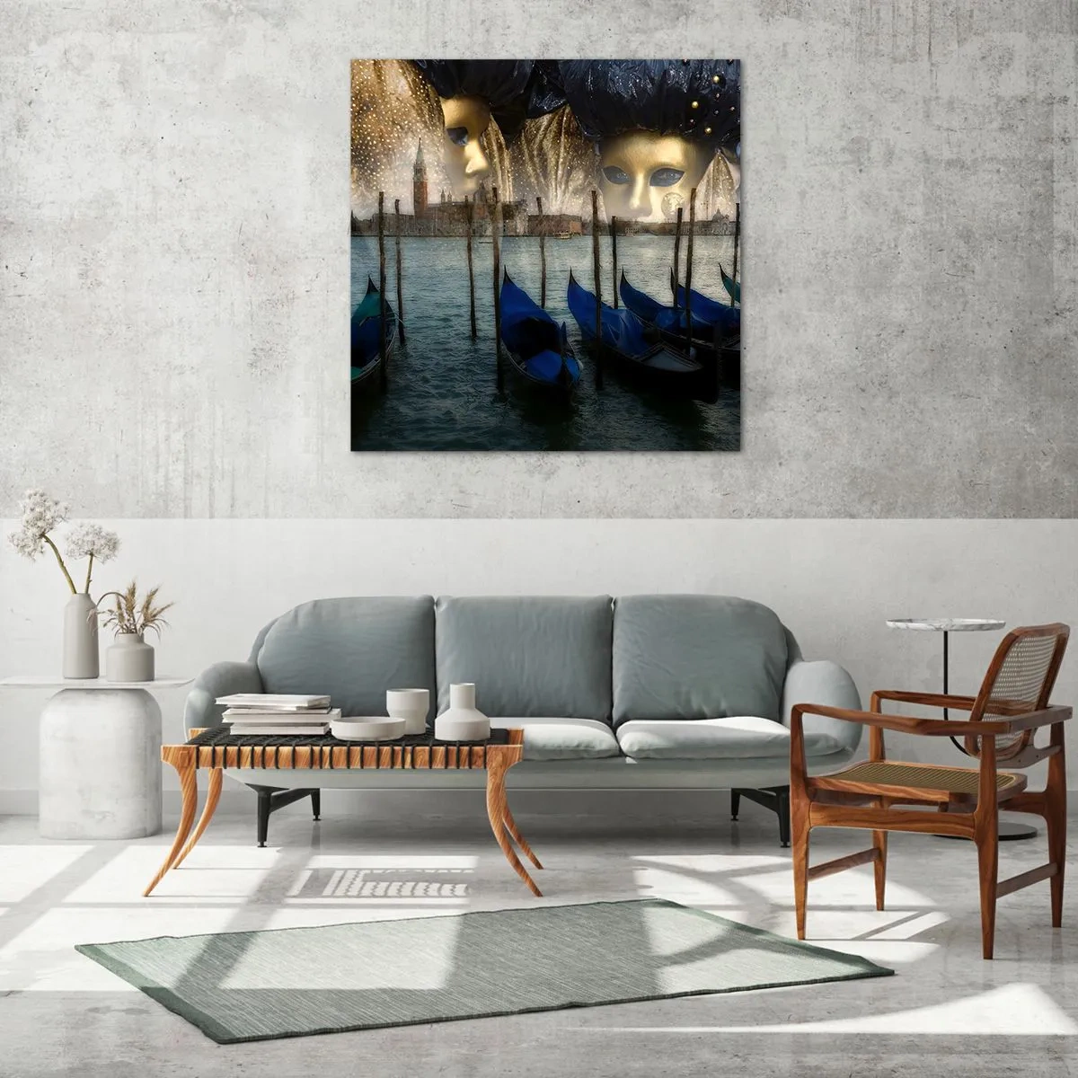 Glass picture - Time to Start the Carnival - 50x50 cm