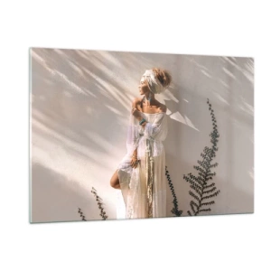 Glass picture - Sun and Girl - 120x80 cm