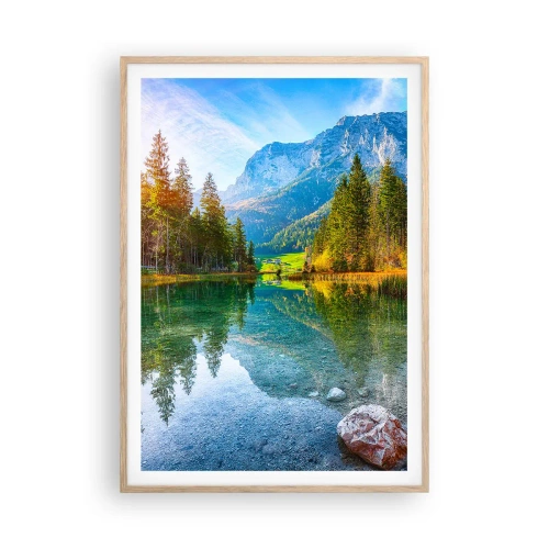 Poster in light oak frame - Mellow Autumn - 70x100 cm