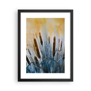 Poster in black frame - Coolness of Water, Heat of the Sun - 30x40 cm