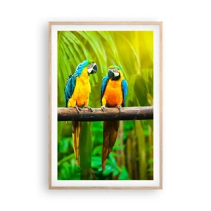 Poster in light oak frame - Did You Hear that She…? - 61x91 cm