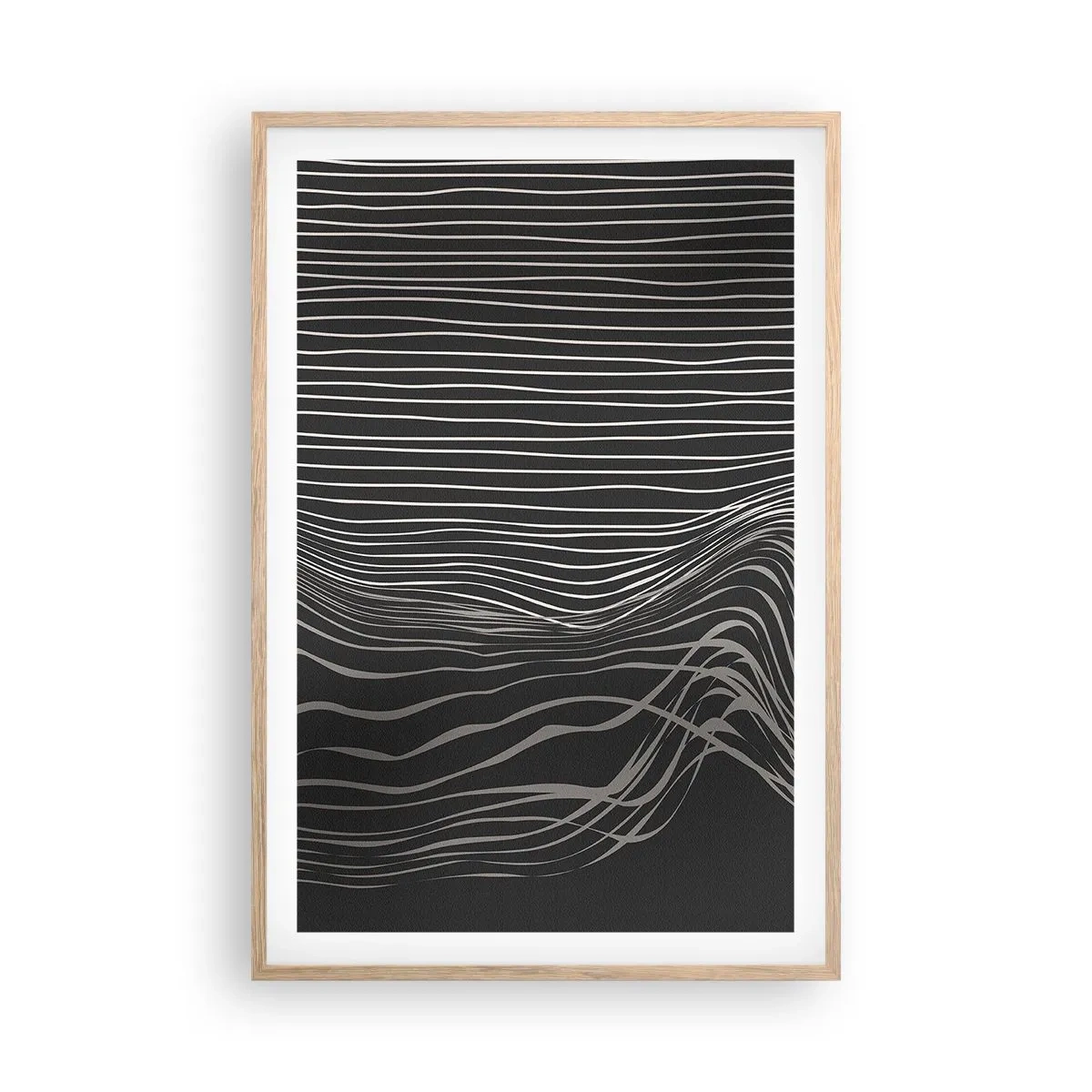 Poster in light oak frame - Rhythm and Accent - 61x91 cm