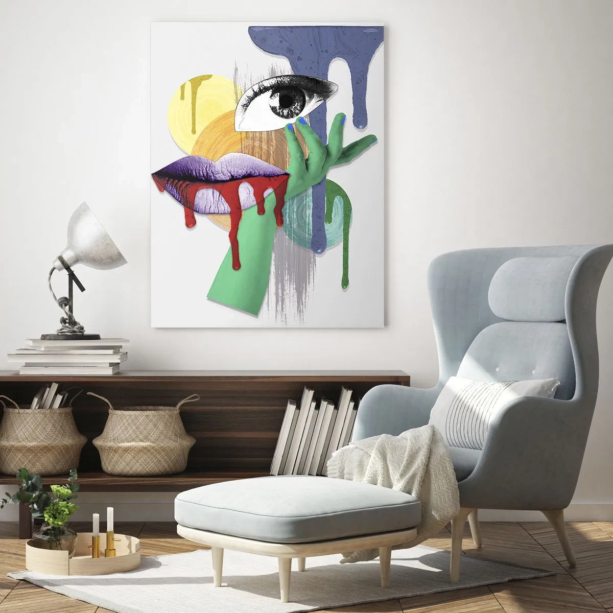 Glass picture - Deconstructed Portrait - 70x100 cm