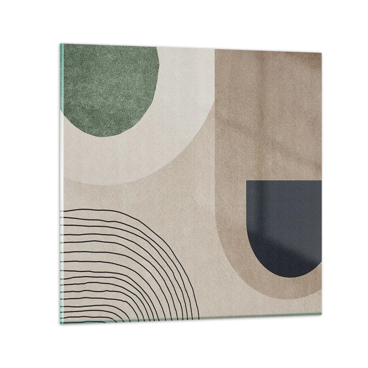 Glass picture - Gentleness of an Oval - 40x40 cm