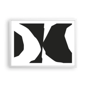 Poster in white frmae - Positive - Negative - 70x50 cm
