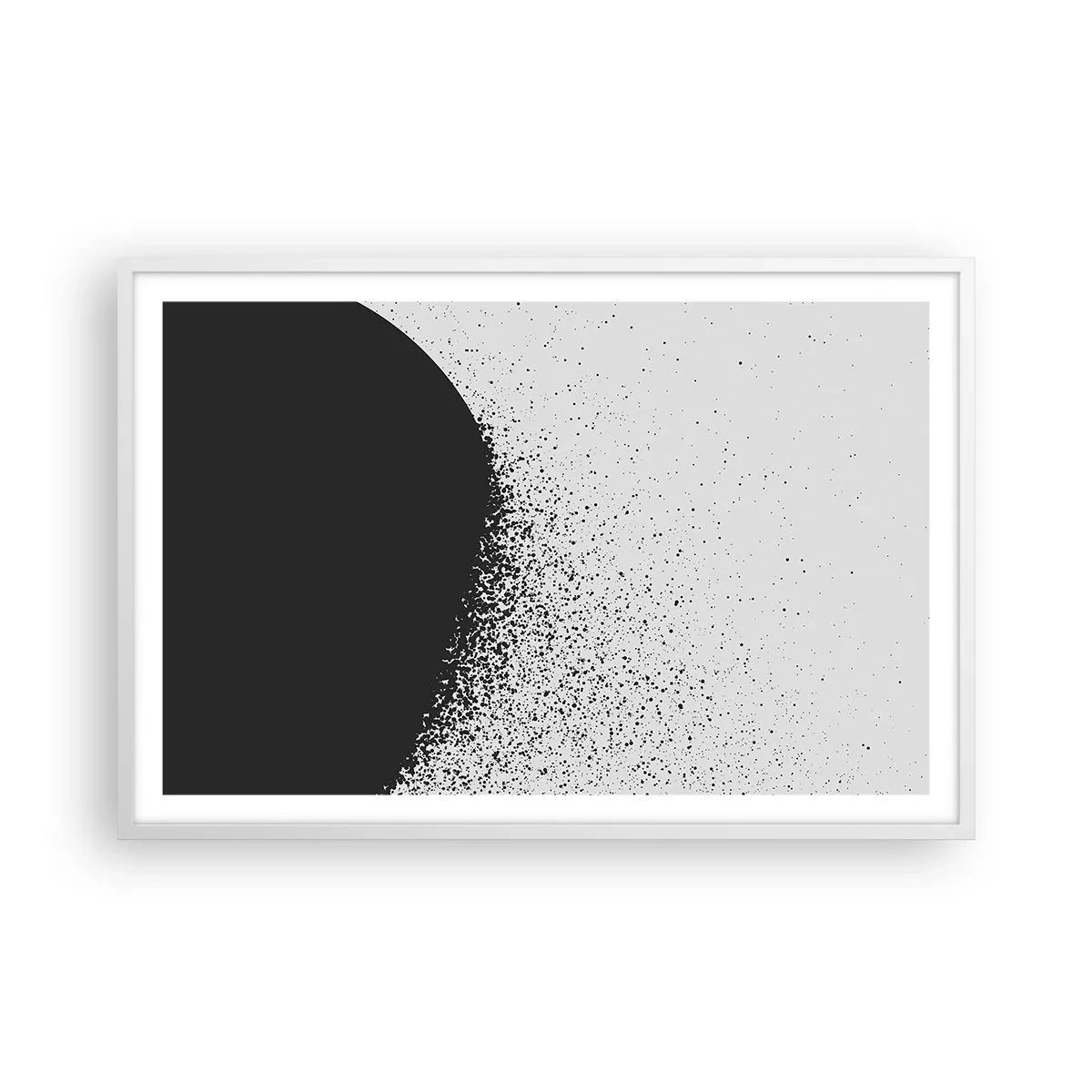 Poster in white frmae - Movement of Particles - 91x61 cm