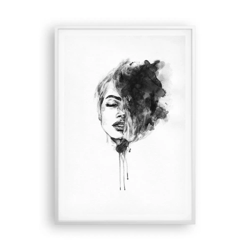 Poster in white frmae - What Does a Girl Dream about? - 70x100 cm