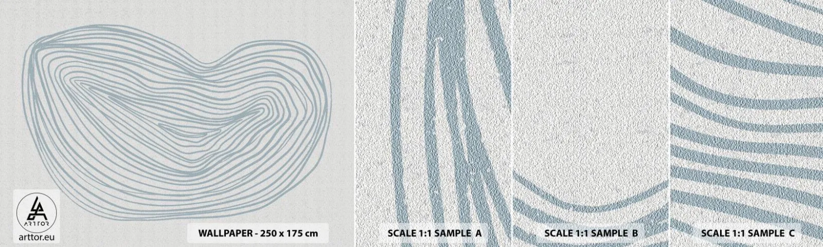 Photo Wallpaper Sample Self-Adhesive Deluxe Sticker - Smile of a Drop - Minimalism, Boho, Piece - 100x30 cm