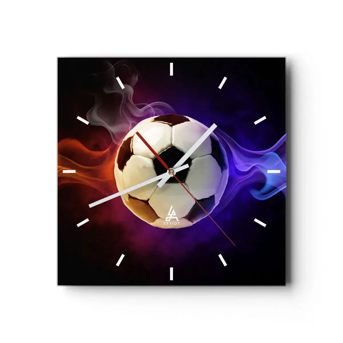 Wall clock - Clock on glass - Magical Power Of A Play - 30x30 cm