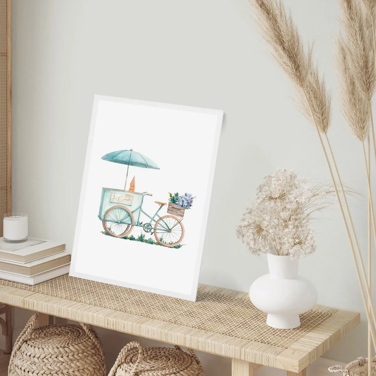 Poster in white frmae - Sweet Memory of the Summer - 61x91 cm