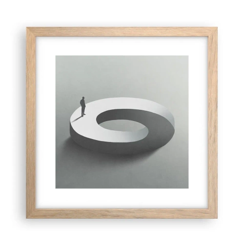 Poster in light oak frame - Puzzle It out - 30x30 cm