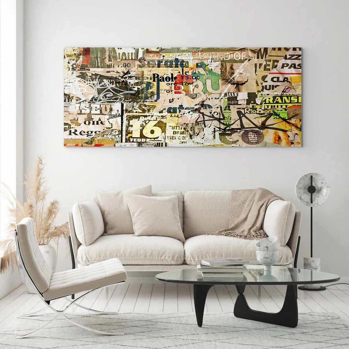Glass picture - So Much Is Going on - 90x30 cm
