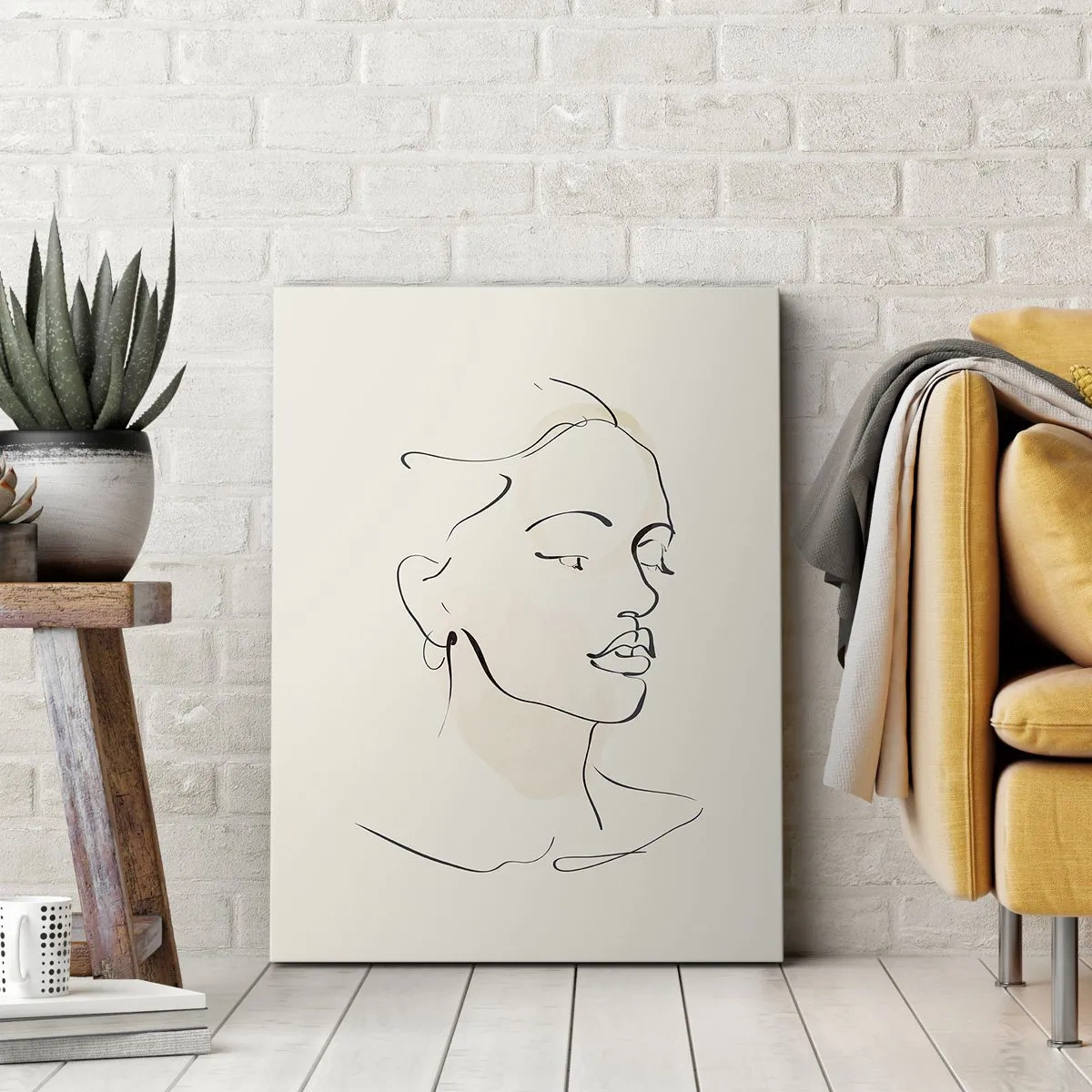 Canvas picture - With a Decisive Line - 80x120 cm