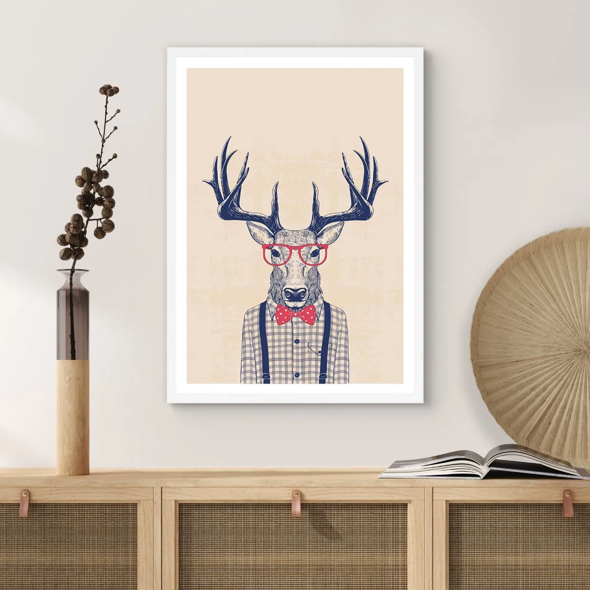 Poster in white frmae - Fun Extravagance - 70x100 cm