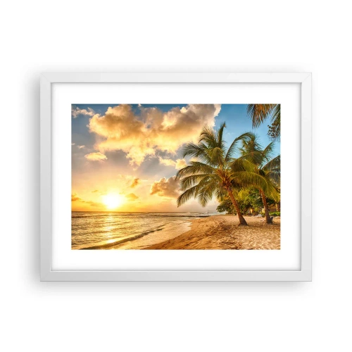 Poster in white frmae - Eternal Summer, Always Holidays - 40x30 cm