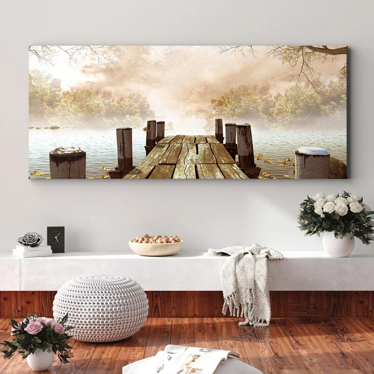 Canvas picture - Gentle Sadness of Autumn - 90x30 cm