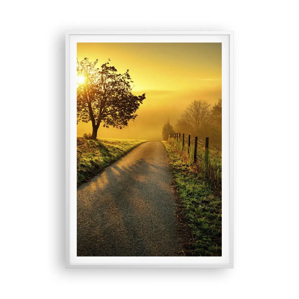 Poster in white frmae - Honey Afternoon - 70x100 cm