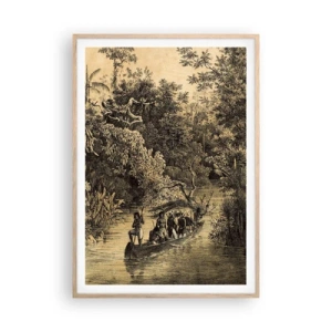 Poster in light oak frame - Journey to the Spring - 70x100 cm