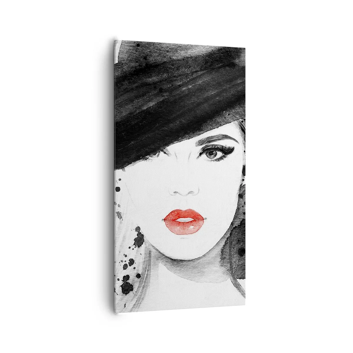 Canvas picture - Lady in Black - 65x120 cm