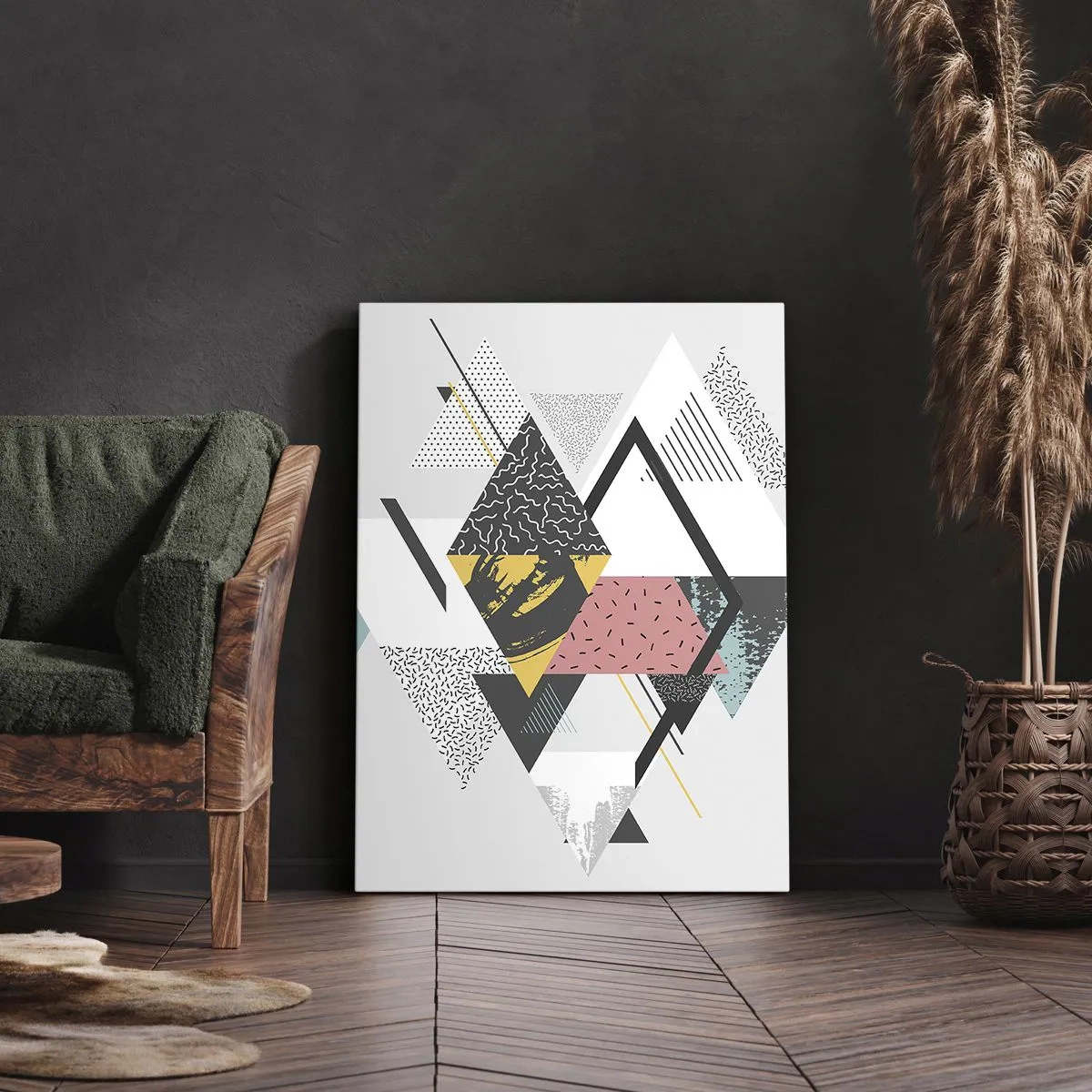 Canvas picture - Variation for Triangle and Rhombus - 55x100 cm