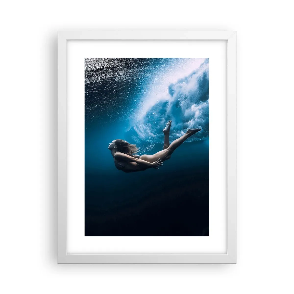Poster in white frmae - Contemporary Syren - 30x40 cm