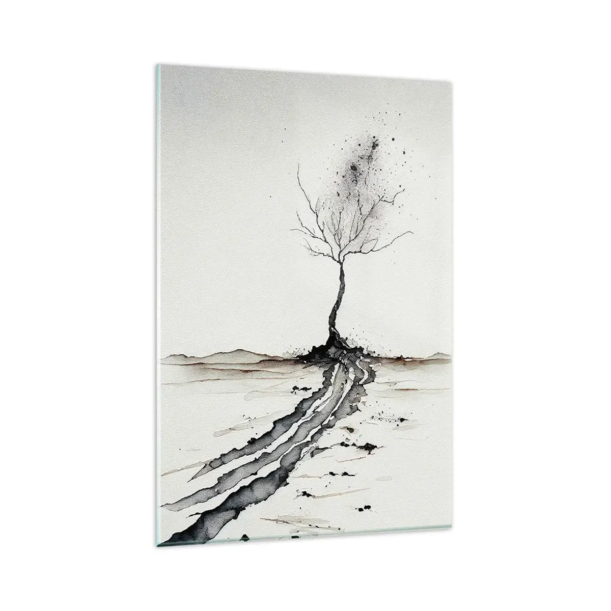 Glass picture - Winter Melancholy - 80x120 cm
