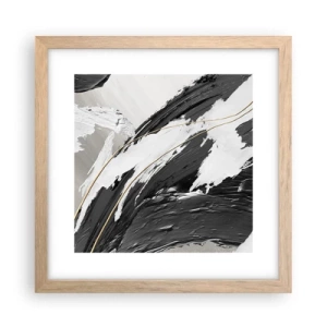 Poster in light oak frame - Abstract with Flair - 30x30 cm