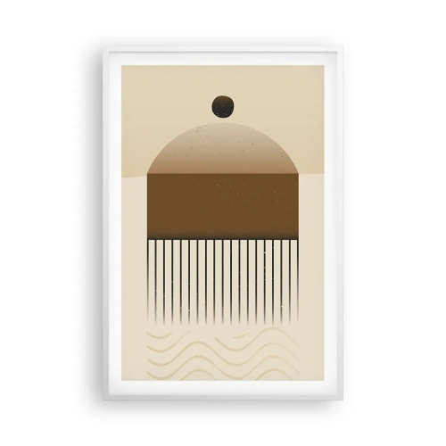 Poster in white frmae - Different States - 61x91 cm