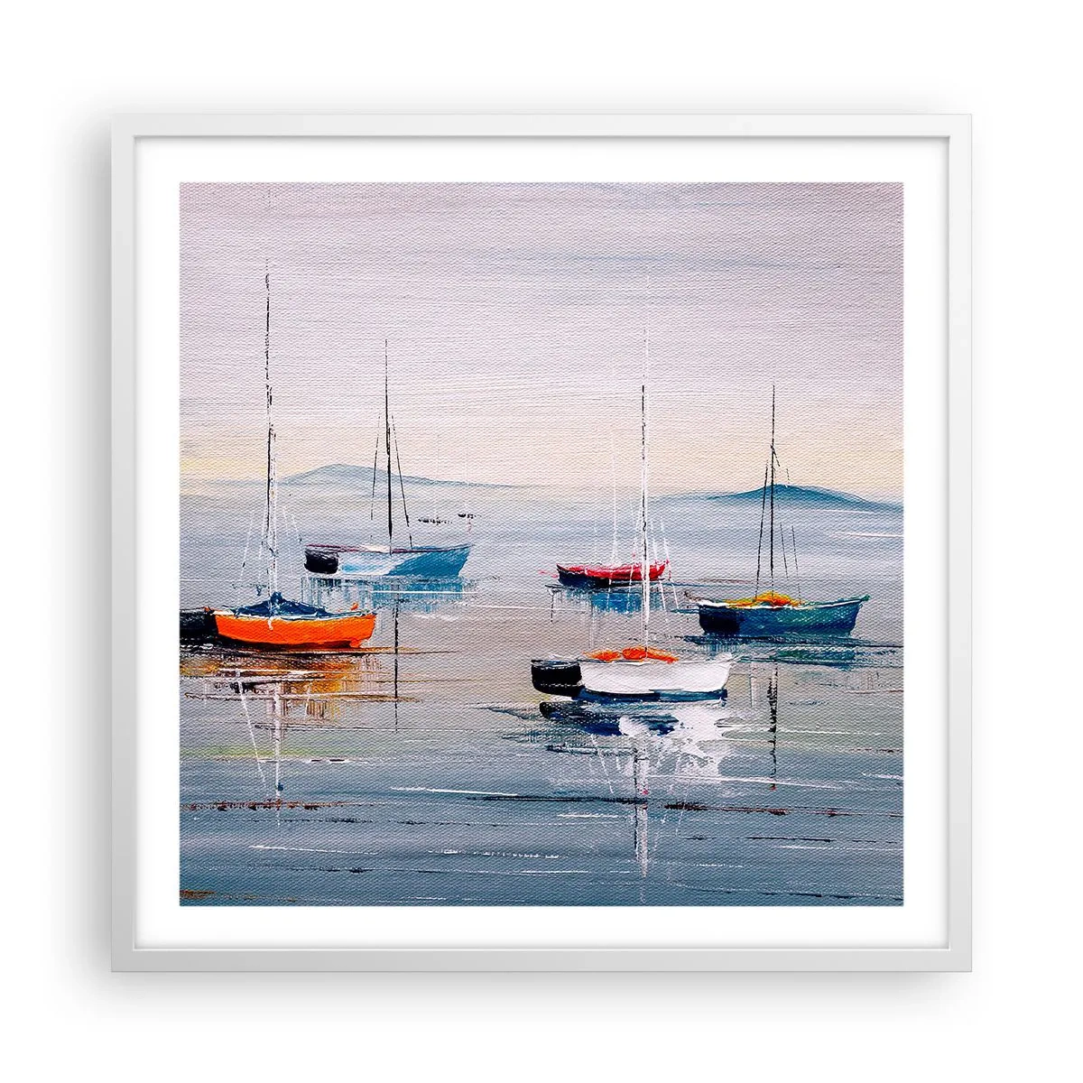 Poster in white frmae - Deserved Rest - 60x60 cm