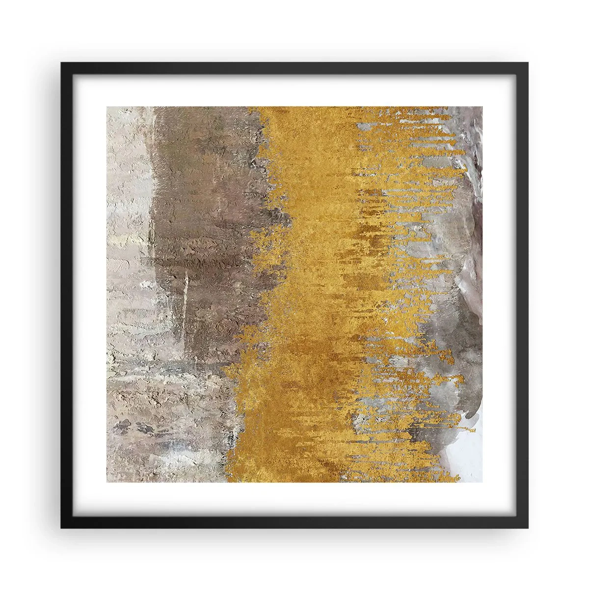 Poster in black frame - Golden Blast - 50x50 cm