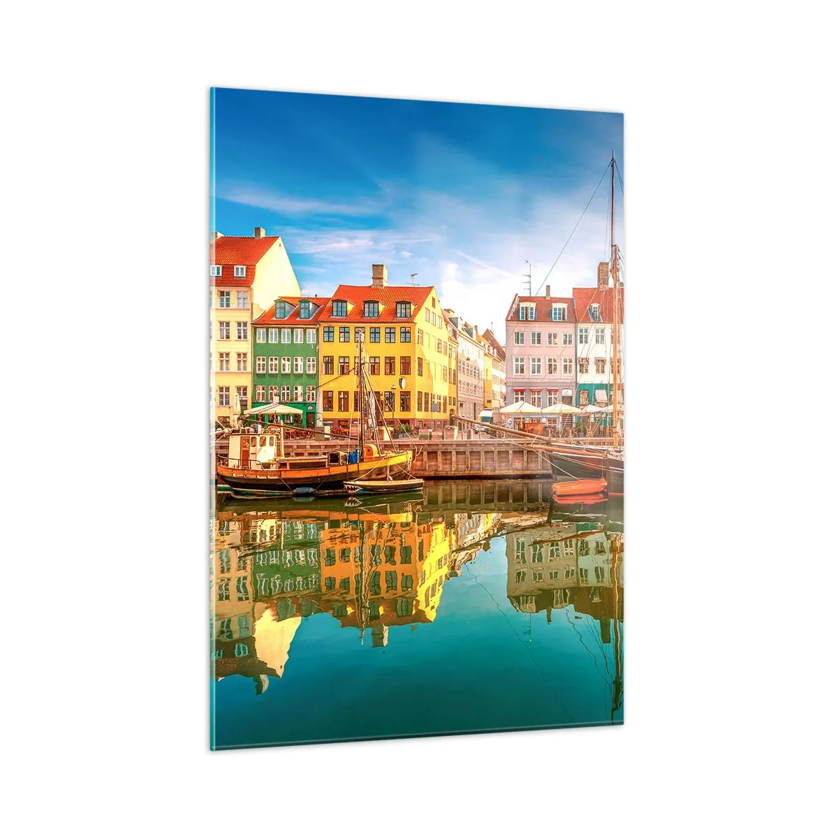 Glass picture - By Water Smooth as a Mirror - 50x70 cm