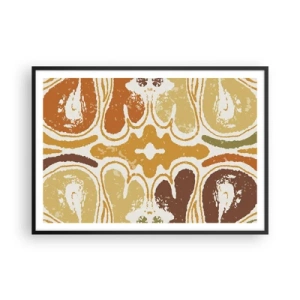 Poster in black frame - Sentimental Abstract - 100x70 cm
