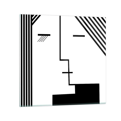 Glass picture - Simply a Kiss - 50x50 cm