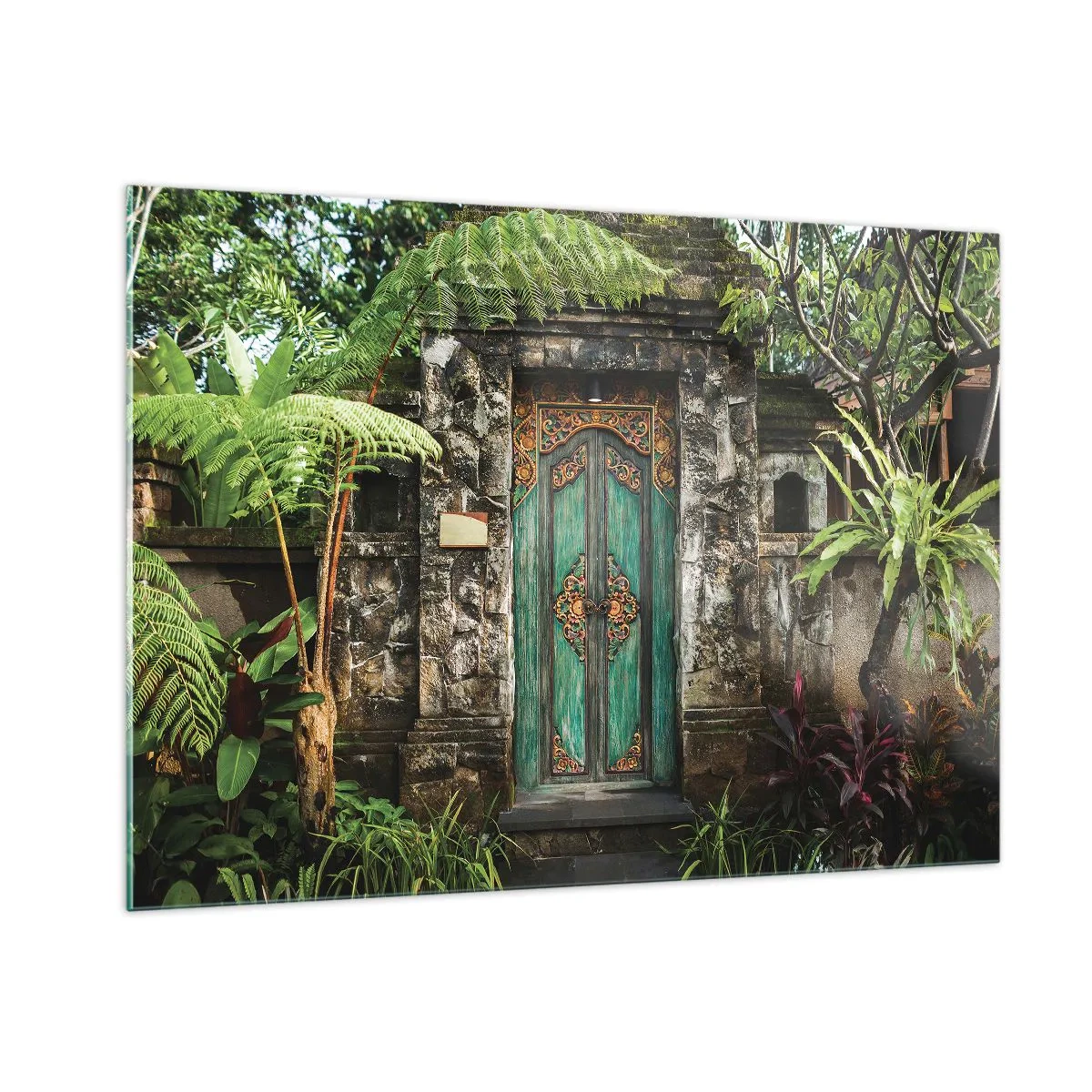 Glass picture - Door to Exotic World - 100x70 cm