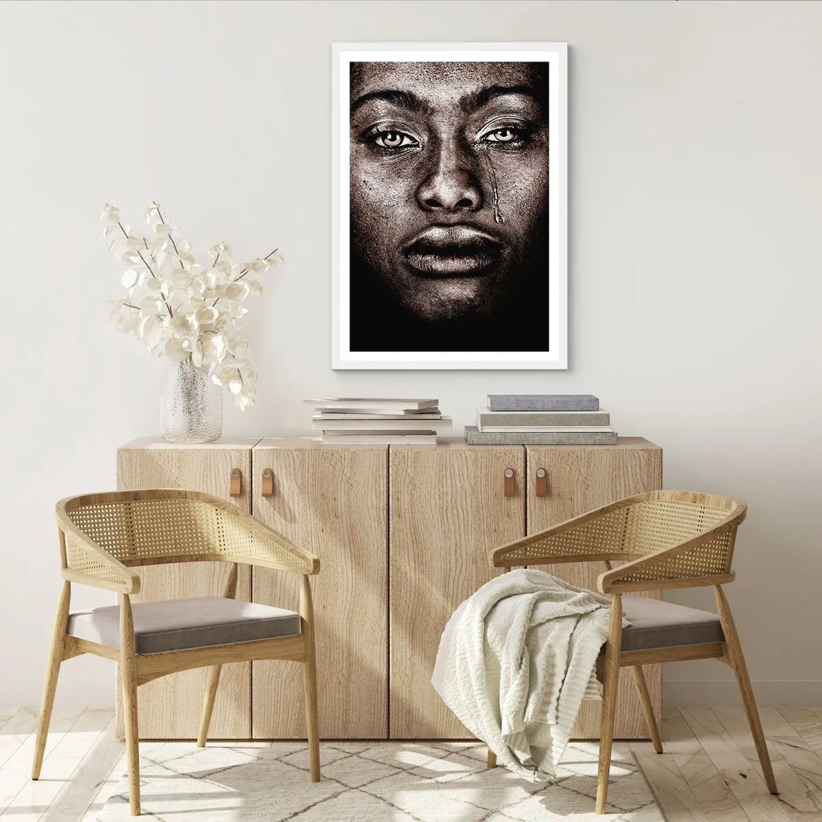 Poster in white frmae - One Tear - 40x50 cm