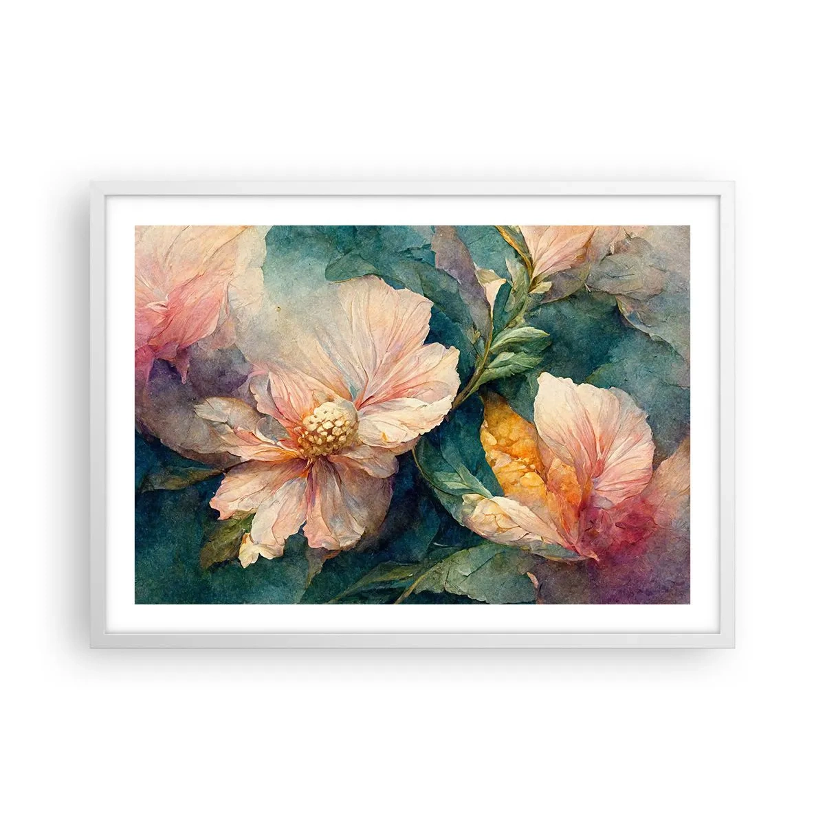 Poster in white frmae - Sheer Subtelty - 70x50 cm