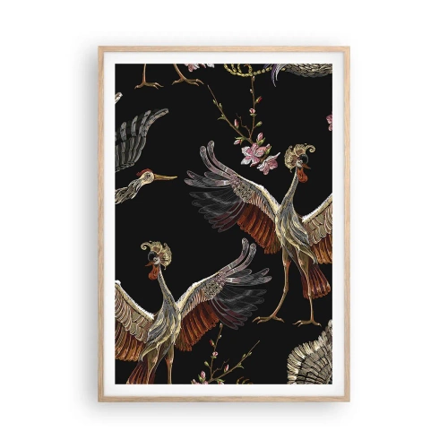 Poster in light oak frame - Fairy Tale Bird - 70x100 cm