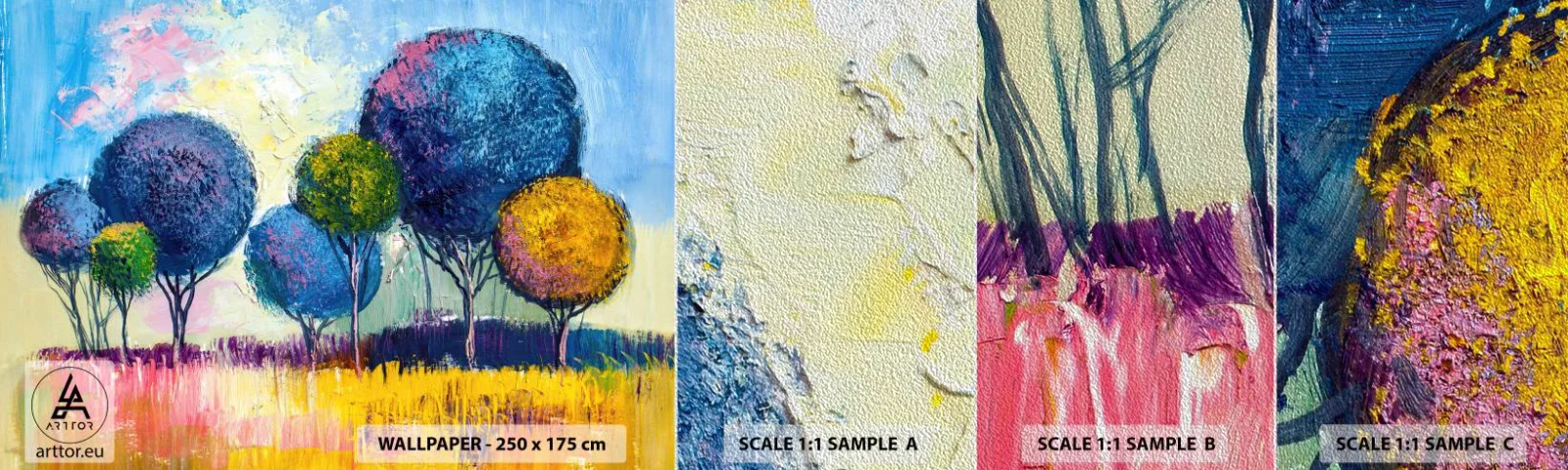 Photo Wallpaper Sample Premium Sand - Sphere - an Ideal Shape - Abstraction, Landscape, Graphics - 100x30 cm