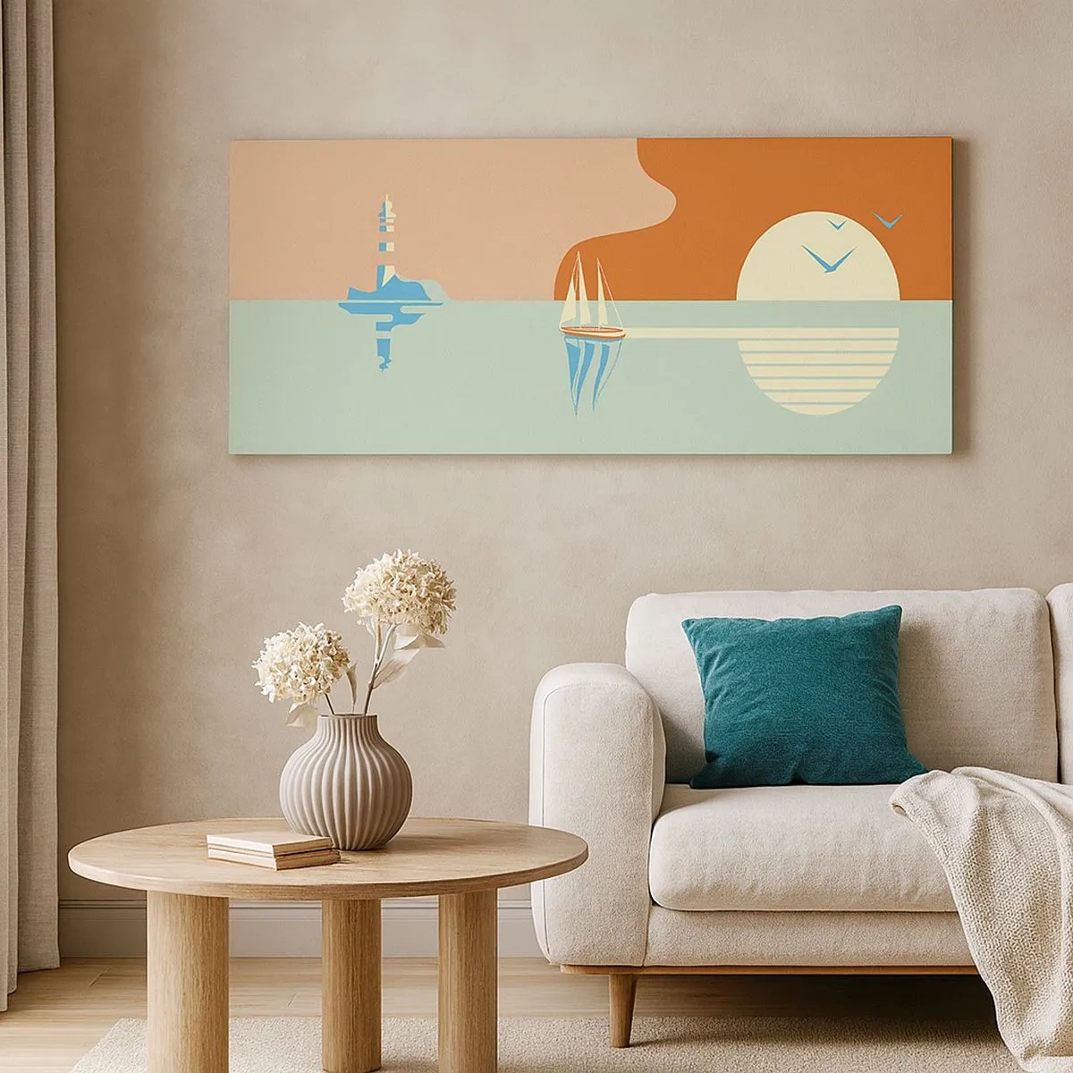 Canvas picture - Ideal Sea Landscape - 100x40 cm
