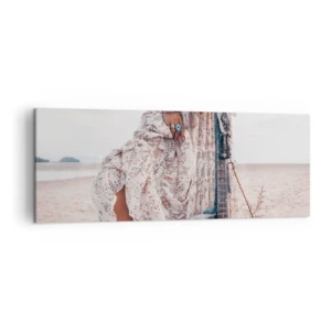 Canvas picture - Flower Chidlren on their Way - 140x50 cm