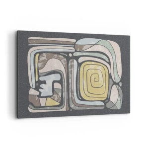 Canvas picture - Abstract in Precolumbian Style  - 120x80 cm