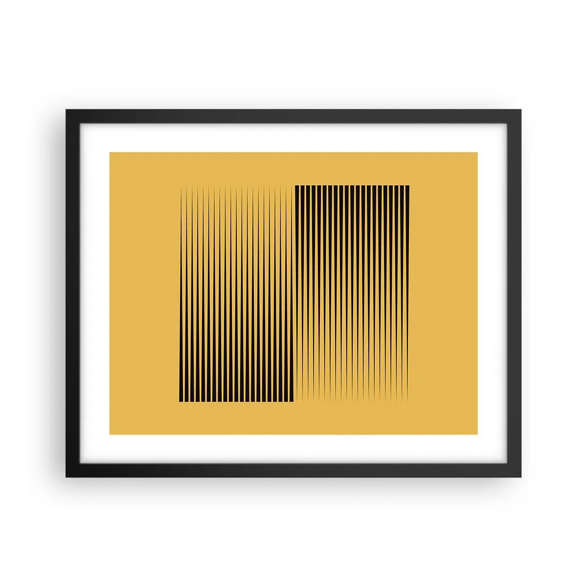 Poster in black frame - Square Opposites - 50x40 cm