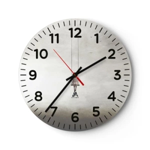 Wall clock - Clock on glass - Child in Us - 30x30 cm