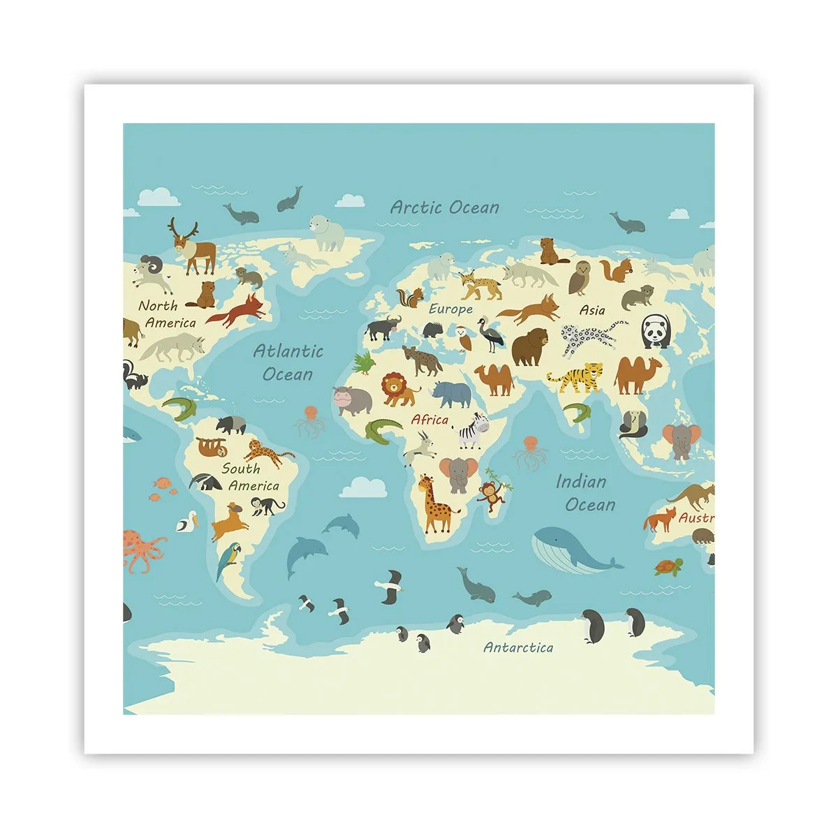 Poster - Good Neighbours - 60x60 cm